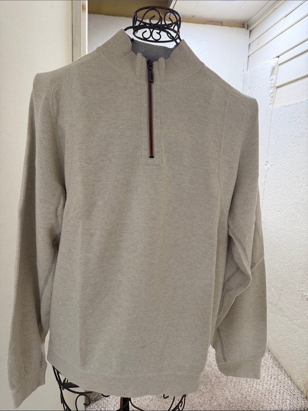 Vintage Tommy Bahama Men's Half-Zip Sweater Pullover